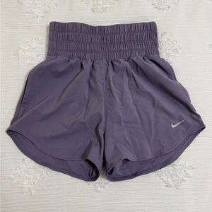 Nike Women's Deep Purple High-Waisted Shorts